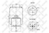 STELLOX 90-07241-SX Boot, air suspension